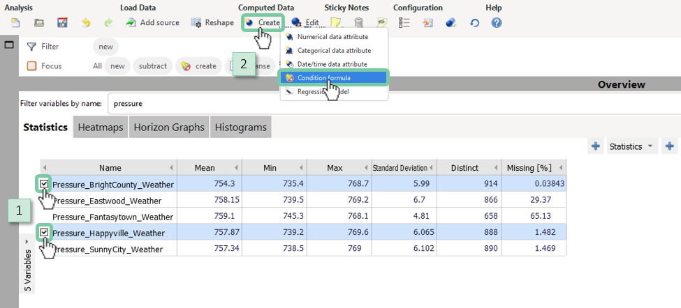 Create scripted condition