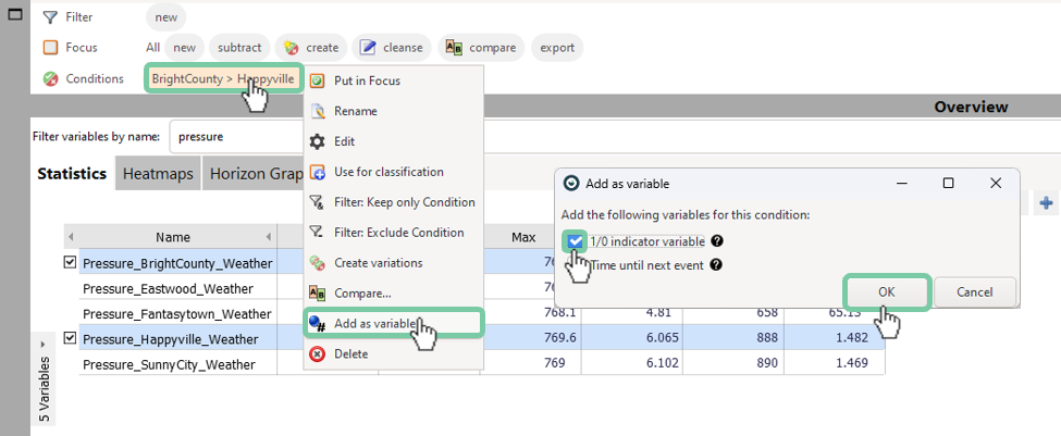 Add condition as variable.