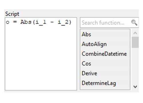 Python based formula editor in Visplore