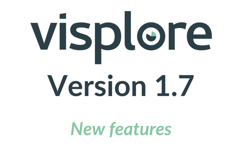 visplore version 1.7 release blog